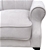 2.5S+2S+Wing Chair Sofa Set Latte Colour Miss Fabric Dark Brown Legs