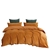 Dreamaker Corduroy Quilt Cover Set Queen Bed Rust