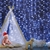 Jingle Jollys 6X3M Christmas Curtain Lights Fairy String 600 LED White