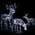 Jingle Jollys XMas Motif Lights 3PC LED Rope Reindeer Outdoor Xmas Light