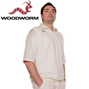 Woodworm Cricket 2010 S/S Sweater Wht Me