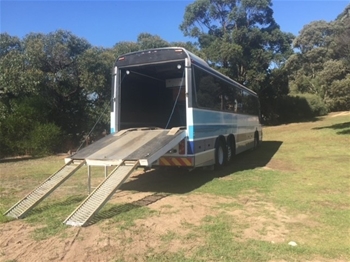 Volvo Bus With Rear Toy Hauler 1982 12 Seater