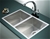 770x450mm Handmade SS Undermount / Topmount Kitchen Sink w/ Waste