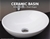 Above Counter Bathroom Vanity Oval Ceramic Basin