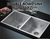 820x457mm Handmade SS Undermount / Topmount Kitchen Laundry Sink with Waste