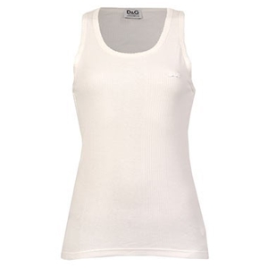 Dolce and Gabbana Ribbed Cotton Tank