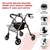 Rollator Walker Walking Frame With Wheels Zimmer Mobility Aids Seat Coffee