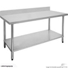 Stainless Steel Work Table Bench 1500MM W x 700MM D with backsplash