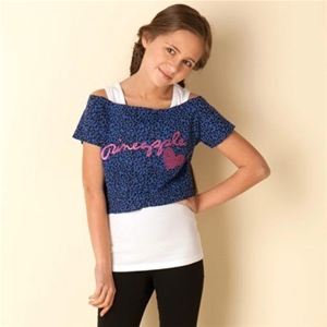 Pineapple Infant Girls Double Layer Tee