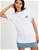 ELLESSE Women's Annifa Tee, Size M, Cotton, White. NB: Stained.