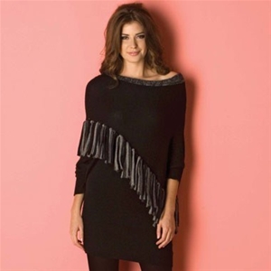Ringspun Bozo Knitted Off The Shoulder T