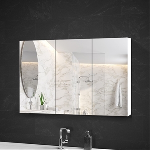 Cefito Bathroom Mirror Cabinet Vanity Wh