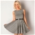 ClubL Womens Dogstooth Skater Dress