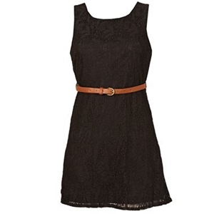Rare Belted Lace Dress