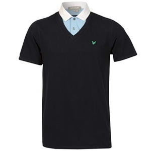 Lyle and Scott Double Collar Polo Shirt