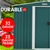 Garden Shed Spire Roof 6ft x 8ft Outdoor Storage Shelter - Green