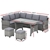 Gardeon 8 Seater Outdoor Dining Set Furniture Lounge Sofa Wicker Ottoman