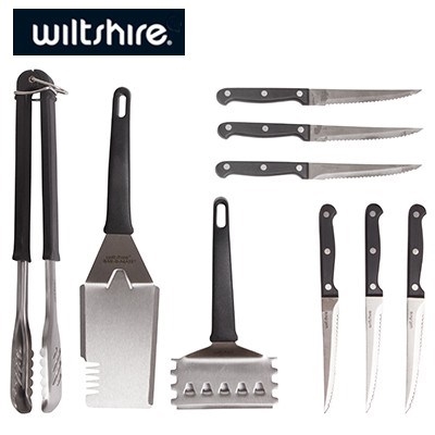 WILTSHIRE Bar B Pack Cook Set with Mate & Tongs 2 Piece! 100% Genuine 