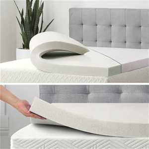 Memory Foam Mattress Topper with Cover 8