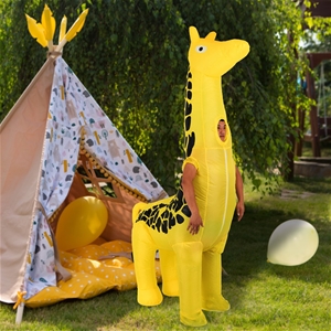 Giraffe Fancy Dress Fan Inflatable Costu