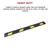 180cm Heavy Duty Rubber Curb Parking Wheel Drive Stopper Reflective Yellow