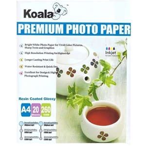 260g A4 RC Glossy Photo Paper (20 Sheets