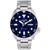 SEIKO Men's 43mm Analog Automatic Sports Watch, Blue Dial, Stainless Steel