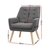 Armchair Lounge Chair Fabric Sofa Accent Chairs Tub Armchairs Grey