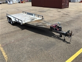 Unreserved 2014 Flatbed Flat Top Trailer & Solar Controllers