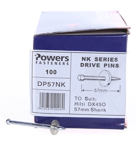 2 x Pack of 100 x POWERS Drive Pins 57mm