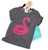 2 x BUTTER Super Soft Girl's Flamingo 2pc Clothing Sets, Comprising; T-Shir