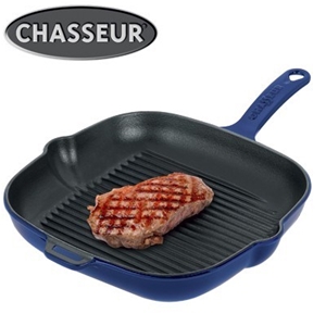Chasseur 25cm Cast Iron Square Grill - F