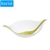 Koziol Leaf Salad Bowl with Servers: White/Olive