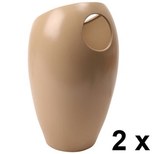 Bacara Set of 2 Ceramic Oval Vases - San