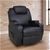 Black Massage Chair Recliner 360 Degree Swivel PULeather Lounge