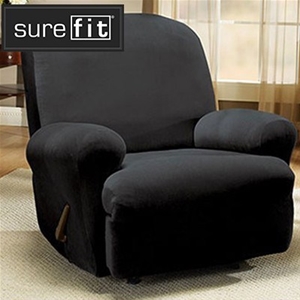 Sure Fit 1-Seater Recliner Ebony Stretch