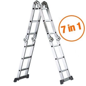 7-in-1 Aluminium Extension Ladder: Holds