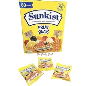 2 x SUNKIST 80pk Fruit Snacks, Mixed Fru