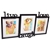 3-in-1 5'' x 7'' Black Wood Photo Collage Frame