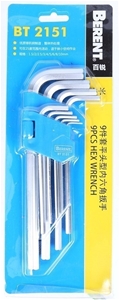 4 x BERENT 9pc Hex Wrench Sets, 1.5 To 1