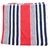 LOFT Resort Towel, 88cm x 177cm, 100% Cotton, Red, White & Blue Stripes. B