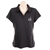 CALVIN KLEIN JEANS Women's Buttonless Polo, Size M, Cotton/Elastane, Black/