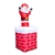 1.9m Inflatable Christmas Santa Out of Chimney