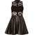 Misumi Women's Lace And Leather Look Dress