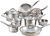 T-FAL Ultimate Stainless Steel Cookware Set, 13-Piece, Silver