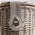 Avanti Wicker Single Wine Basket: Grey Wash