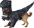 CALIFORNIA CUSTOMES Dog Pupasaurus Rex Costume X-Small.