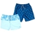 2 x CARIBBEAN JOE Men's Swim Shorts, Size S, Navy & Light Blue, 140567. Bu