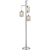 BRIDGEPORT DESIGNS Floor Lamp 185cm x 45.72cm, Polished Chrome Finish. NB: