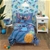 DISNEY STITCH Weird But Cute Blue, Teal and Coral 4 Piece Toddler Bed Set.